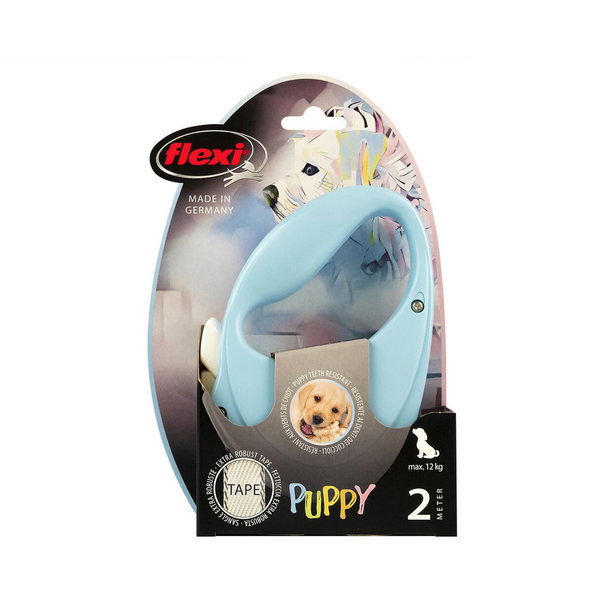 Suņa pavadas Flexi Puppy 2 m Zils